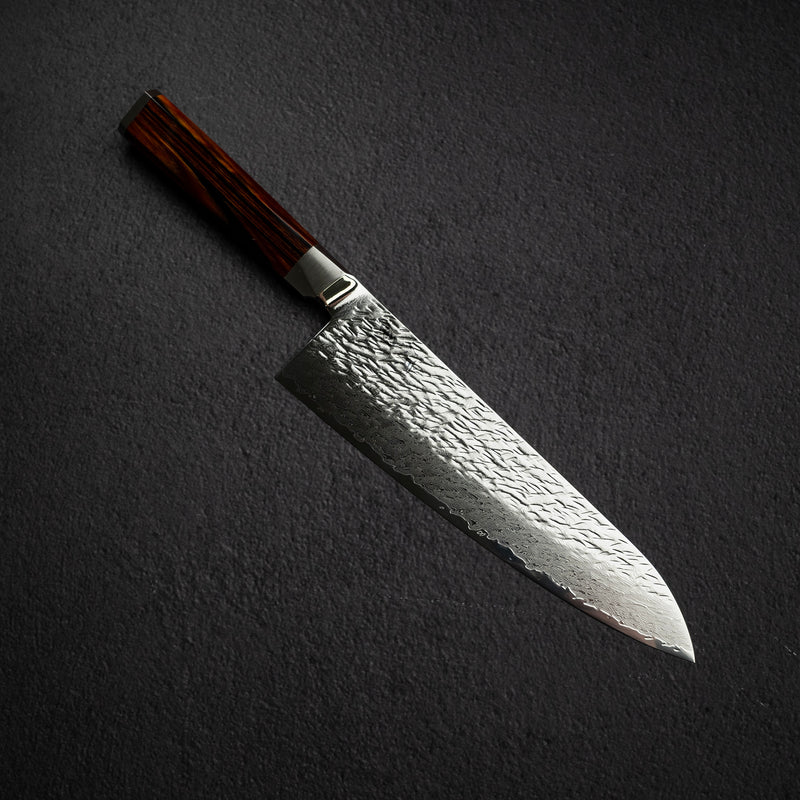 大野ナイフ製作所 涼風 SG2 ダマスカス 牛刀 210mm 槌目