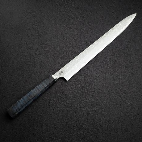 初心 x 弥氏 良寛 青二鋼 ダマスカス 柳刃 330mm