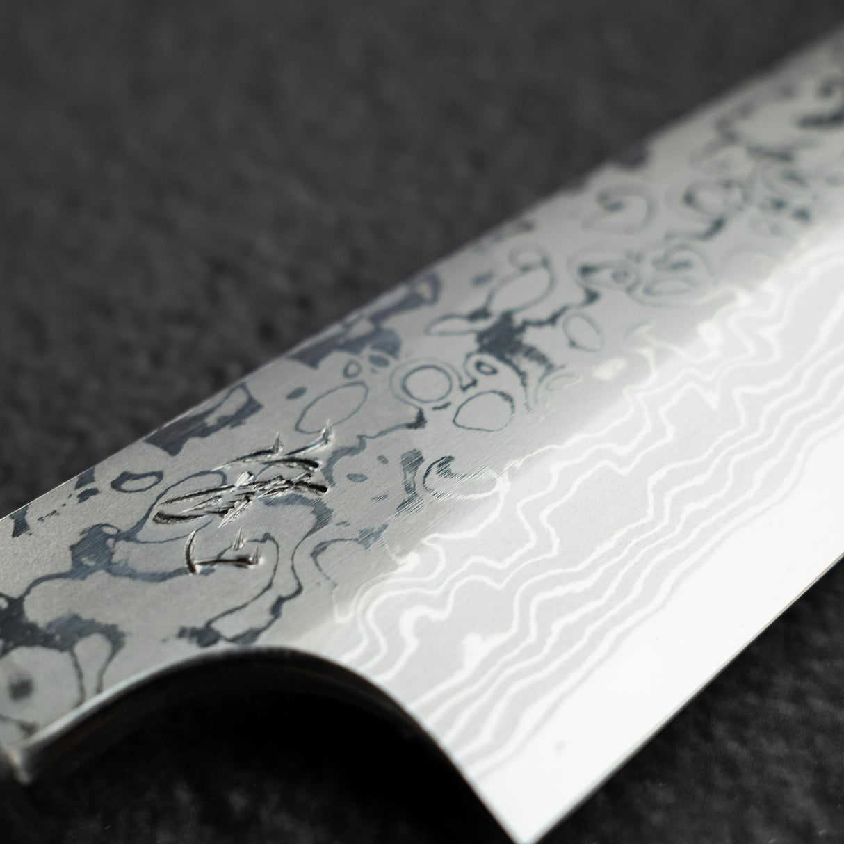 初心 x 弥氏 良寛 青二鋼 ダマスカス 柳刃 330mm