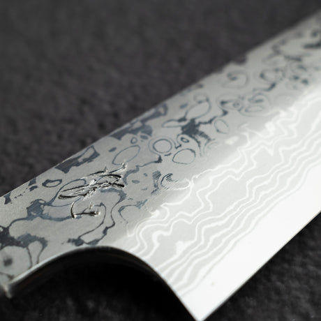 初心 x 弥氏 良寛 青二鋼 ダマスカス 柳刃 330mm