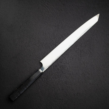 初心 x 弥氏 良寛 青二鋼 ダマスカス 切付柳刃 330mm