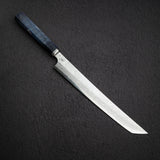 初心 x 弥氏 良寛 青二鋼 ダマスカス 先丸柳刃 270mm