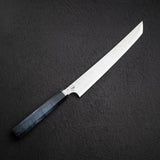 初心 x 弥氏 良寛 青二鋼 ダマスカス 先丸柳刃 270mm