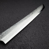 初心 x 弥氏 良寛 青二鋼 ダマスカス 先丸柳刃 270mm
