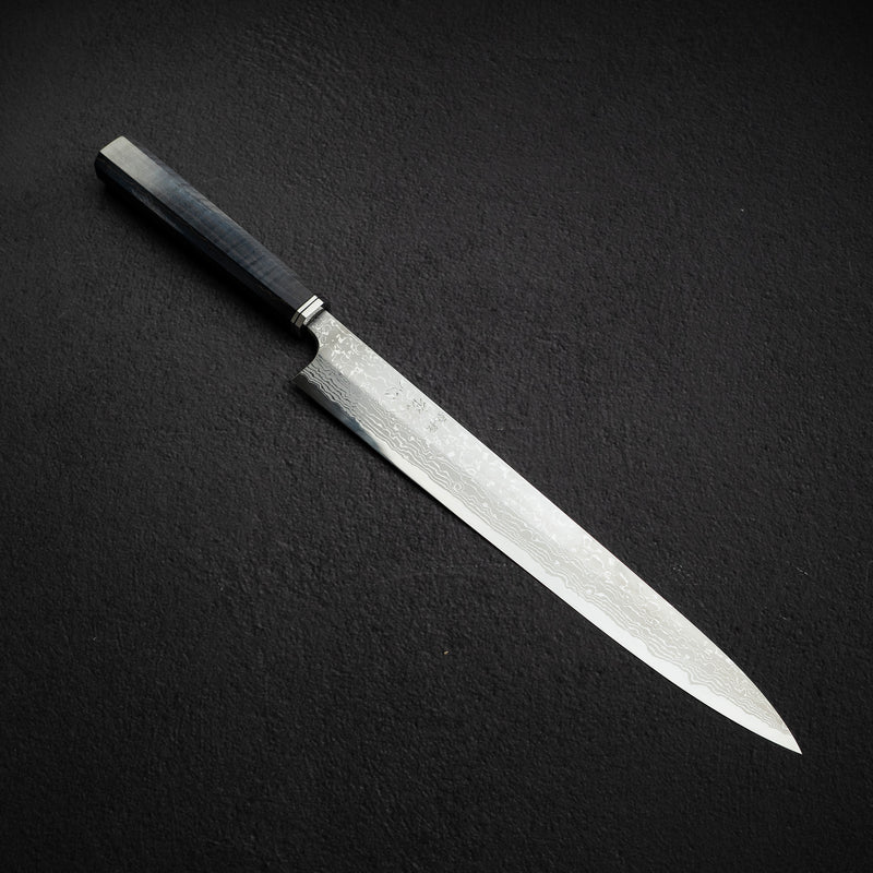 初心 x 弥氏 良寛 青二鋼 ダマスカス 柳刃 300mm