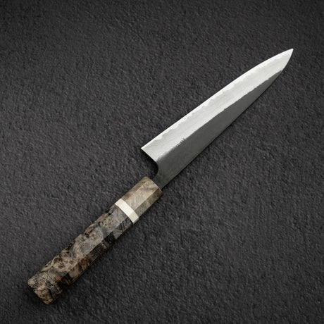 初心 蜃気楼 青紙スーパー 黒打ち ダマスカス ペティナイフ 150mm