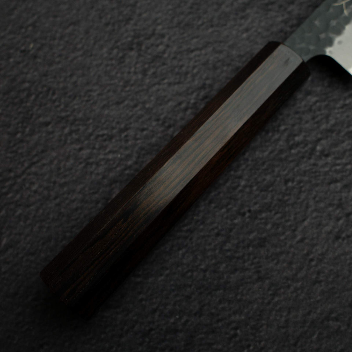 柴田 崇行 青紙スーパー 黒打ち 槌目 ペティナイフ 150mm