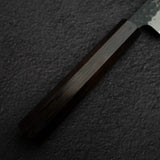 柴田 崇行 青紙スーパー 黒打ち 槌目 ペティナイフ 150mm