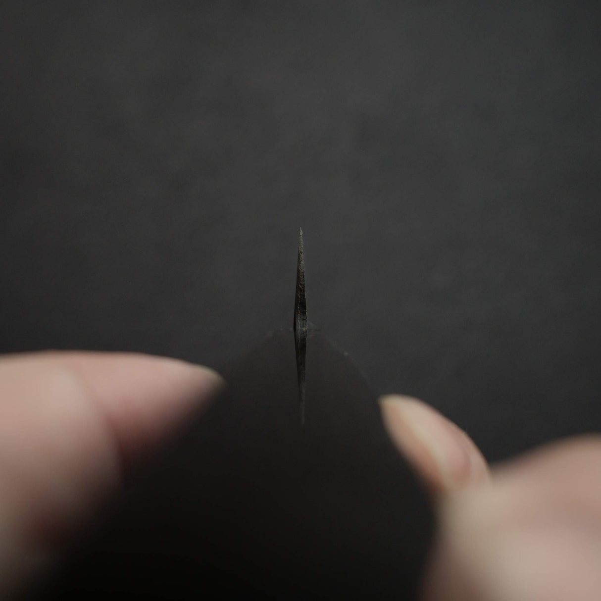 柴田 崇行 青紙スーパー 黒打ち 槌目 ペティナイフ 150mm