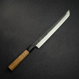 初心 x 明神利器制作所 白鷺 青二鋼 黒打ち 先丸柳刃 270mm