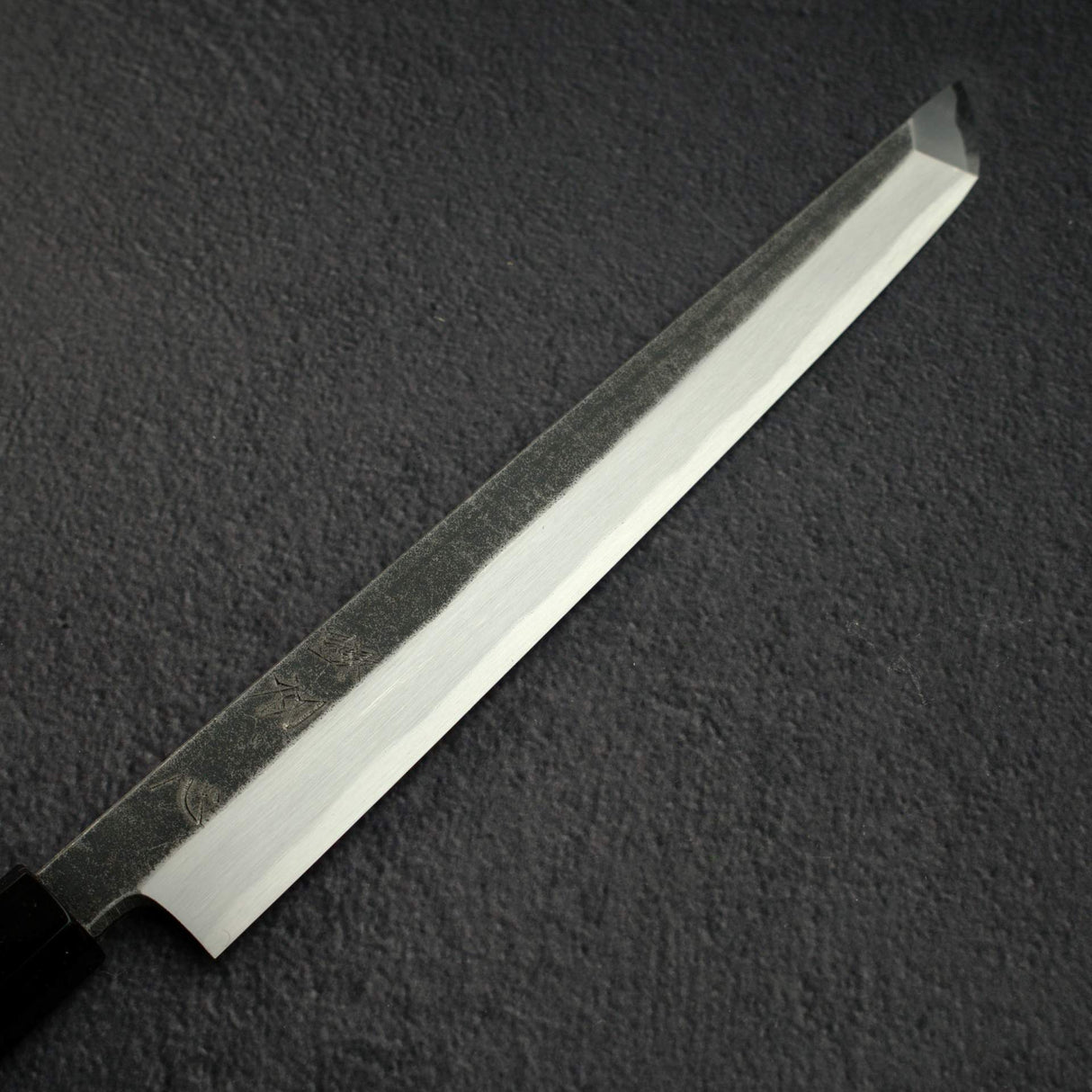 初心 x 明神利器制作所 白鷺 青二鋼 黒打ち 先丸柳刃 270mm