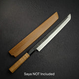 初心 x 明神利器制作所 白鷺 青二鋼 黒打ち 先丸柳刃 270mm