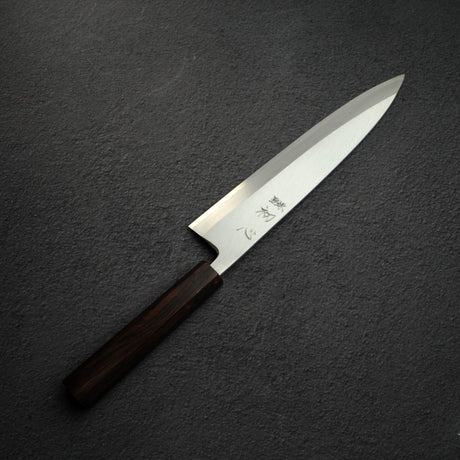 初心 x 明神利器制作所 白鷺 白二鋼 身卸出刃 左利き用 210mm