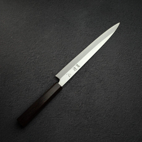 初心 x 明神利器制作所 白鷺 白二鋼 柳刃 左利き用 240mm