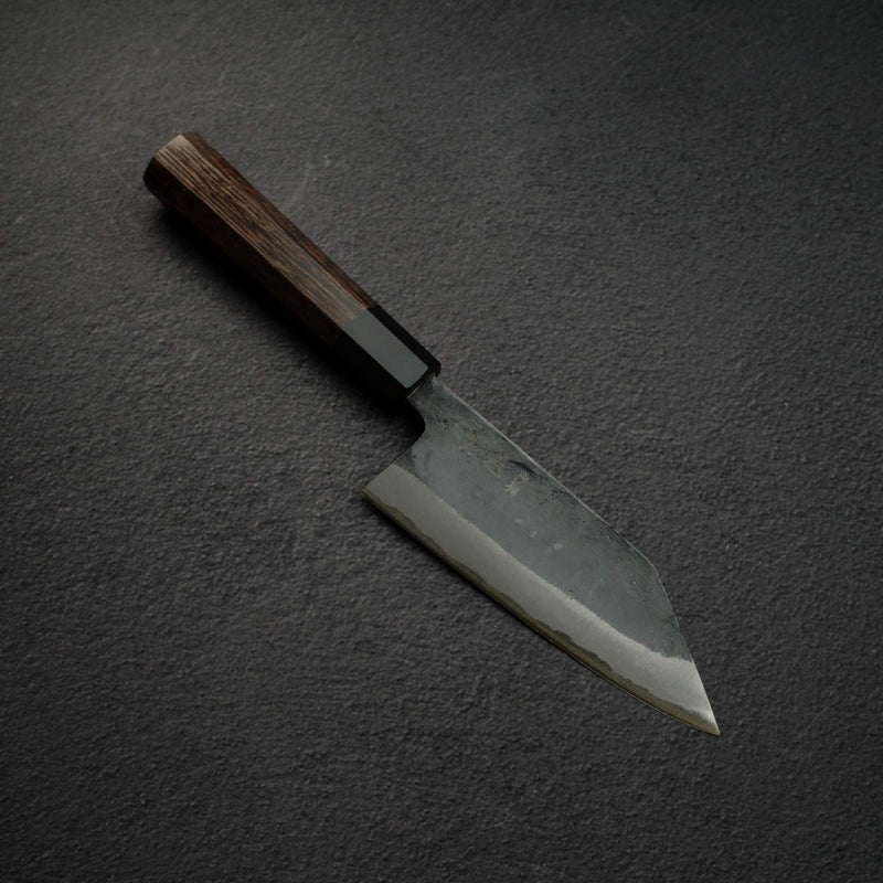 初心 黒風 青二鋼 黒打ち 切付出刃 150mm 両刃