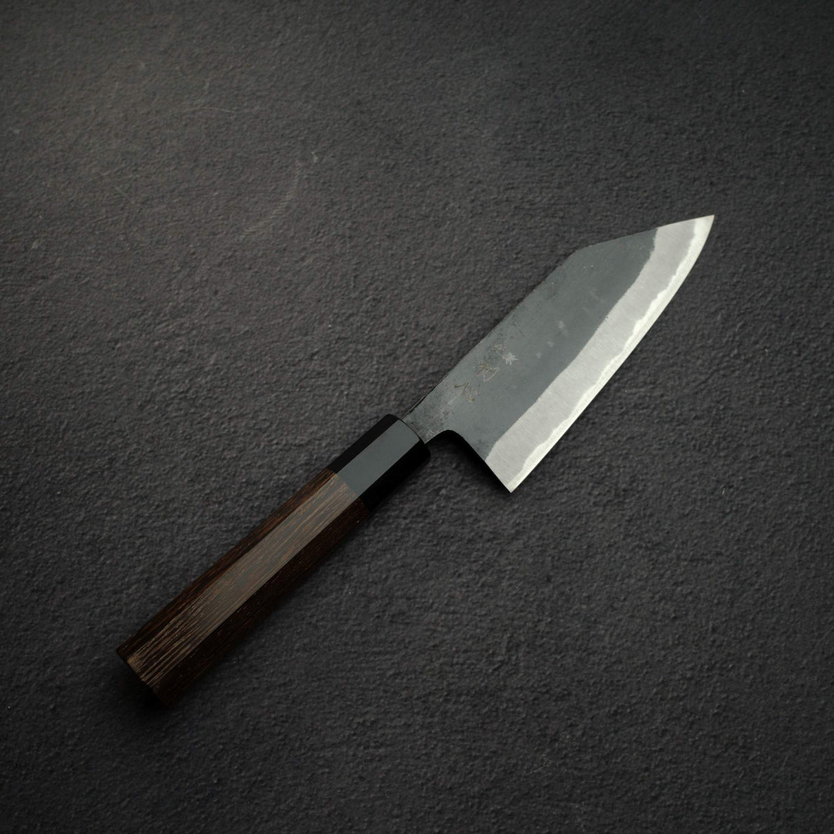 初心 黒風 青二鋼 黒打ち 切付出刃 150mm 両刃