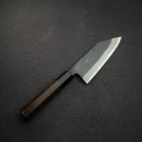 初心 黒風 青二鋼 黒打ち 切付出刃 150mm 両刃
