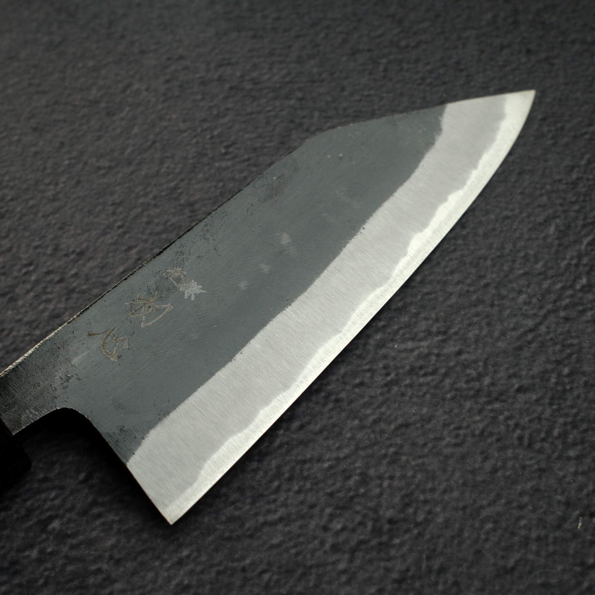 初心 黒風 青二鋼 黒打ち 切付出刃 150mm 両刃