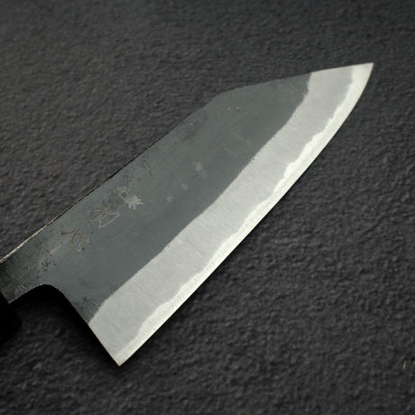 初心 黒風 青二鋼 黒打ち 切付出刃 150mm 両刃