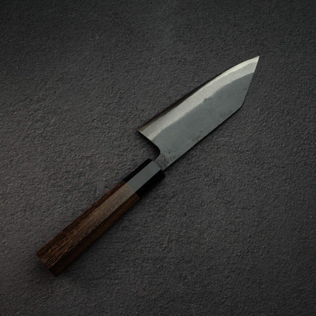 初心 黒風 青二鋼 黒打ち 切付出刃 150mm 両刃