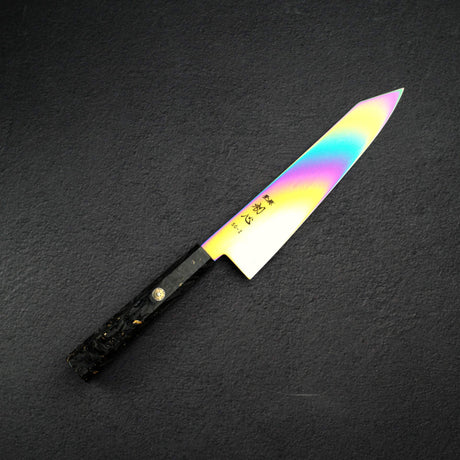 初心 流氷 SG2 ダマスカス レインボー 切付牛刀 210mm
