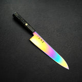初心 流氷 SG2 ダマスカス レインボー 牛刀 210mm