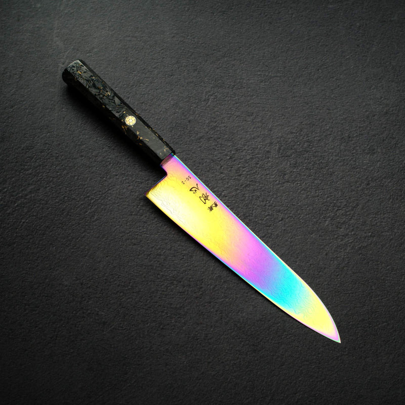 初心 流氷 SG2 ダマスカス レインボー 牛刀 210mm
