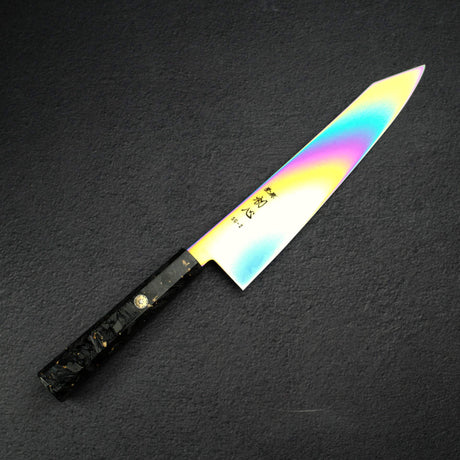 初心 流氷 SG2 ダマスカス レインボー 切付牛刀 240mm