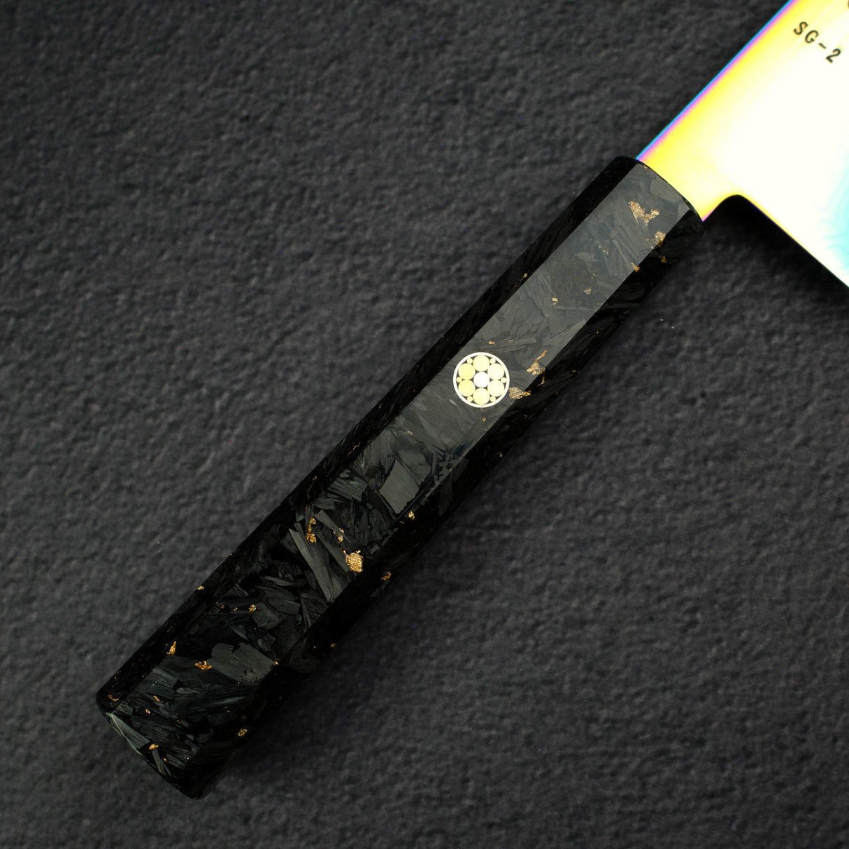初心 流氷 SG2 ダマスカス レインボー 切付牛刀 240mm