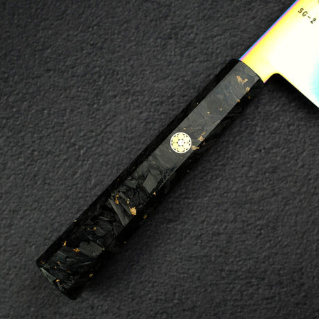 初心 流氷 SG2 ダマスカス レインボー 切付牛刀 240mm