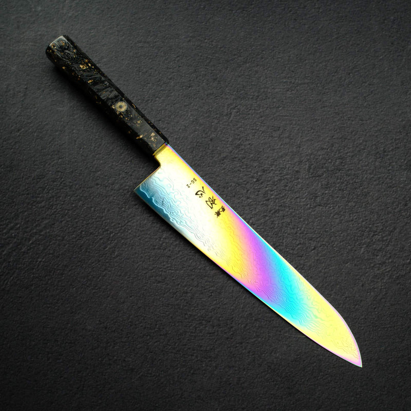 初心 流氷 SG2 ダマスカス レインボー 牛刀 240mm