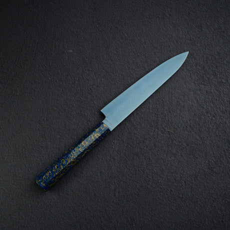 初心 流氷 SG2 ダマスカス ブルー ペティナイフ 150mm 漆ハンドル