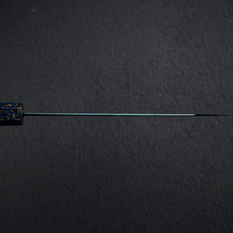 初心 流氷 SG2 ダマスカス ブルー 文化 180mm 漆ハンドル