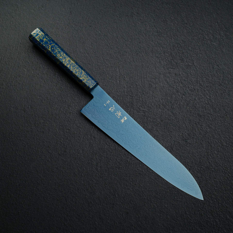 初心 流氷 SG2 ダマスカス 牛刀 210mm 漆ハンドル