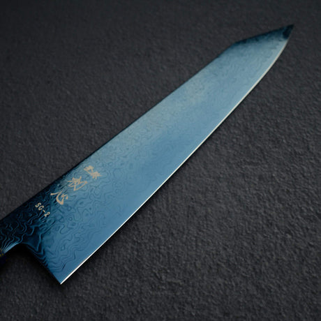 初心 流氷 SG2 ダマスカス 切付牛刀 240mm 漆ハンドル