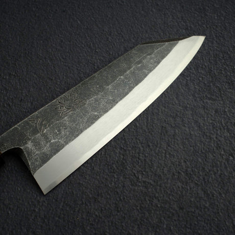 明神利器制作所 x 初心 白鷺 青二鋼 黒打ち 切付出刃 180mm