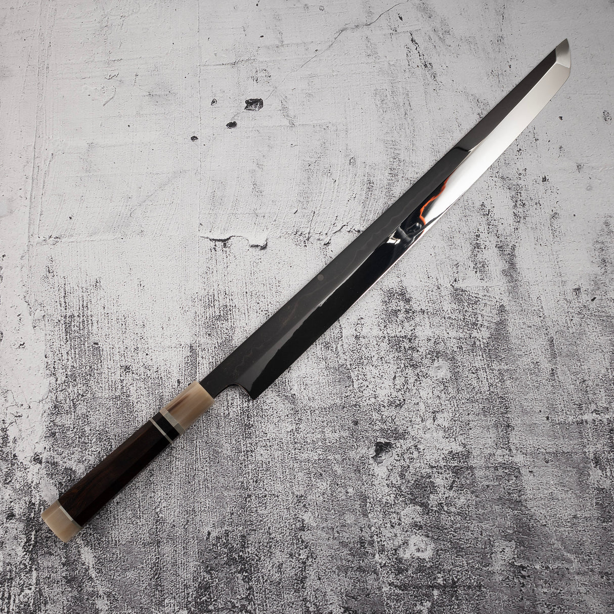 玄海正国 水本焼 マグロ切り 450mm 富士山刃文