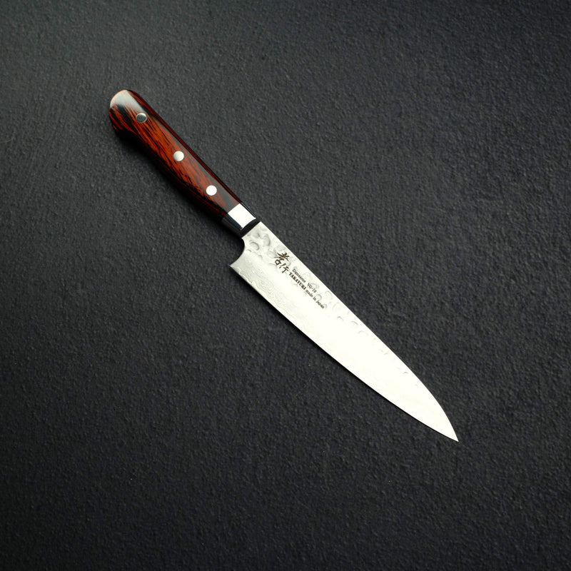 青木刃物製作所 VG10 33層槌目ダマスカス ペティナイフ 150mm
