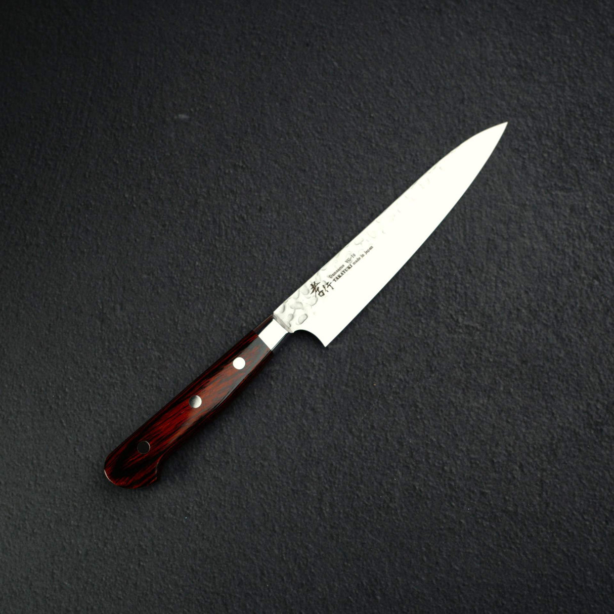 青木刃物製作所 VG10 33層槌目ダマスカス ペティナイフ 150mm