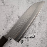 増谷打刃物 黒龍 V金10号 ダマスカス 槌目 三徳 170mm