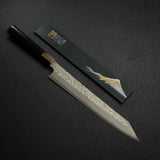 二唐刃物鍛造所 暗門 銀三鋼 ダマスカス 切付柳刃 270mm