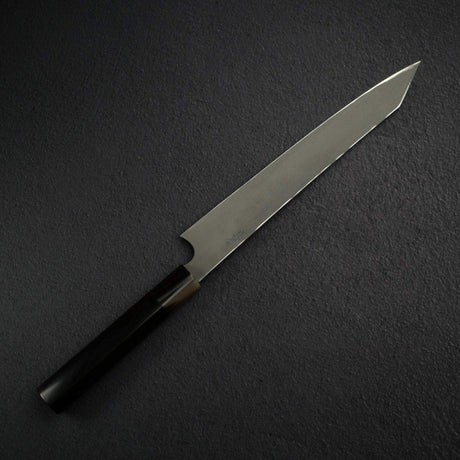 二唐刃物鍛造所 暗門 銀三鋼 ダマスカス 切付柳刃 270mm