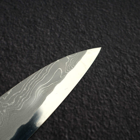 二唐刃物鍛造所 暗門 青二鋼 捻り棒ダマスカス 柳刃 270mm