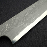 二唐刃物鍛造所 暗門 青二鋼 捻り棒ダマスカス 柳刃 270mm