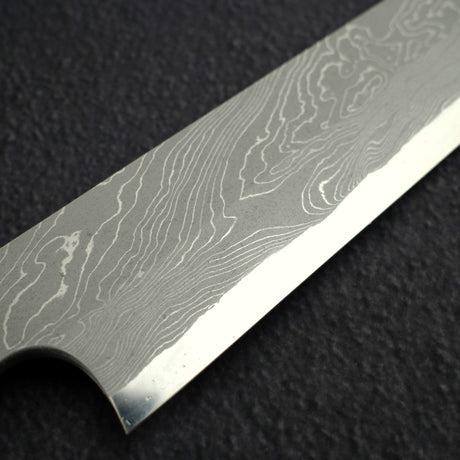 二唐刃物鍛造所 暗門 青二鋼 捻り棒ダマスカス 柳刃 270mm