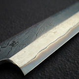 二唐刃物鍛造所 暗門 青二鋼 磨き捻り棒ダマスカス 柳刃 270mm