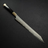 二唐刃物鍛造所 暗門 青二鋼 黒染めダマスカス 切付柳刃 330mm