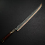 初心 x 二唐刃物鍛造所 悦び SLD鋼 銅ダマスカス 筋引 450mm