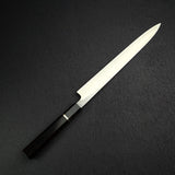 二唐刃物鍛造所 白二鋼 ダマスカス 柳刃 270mm 鞘付き
