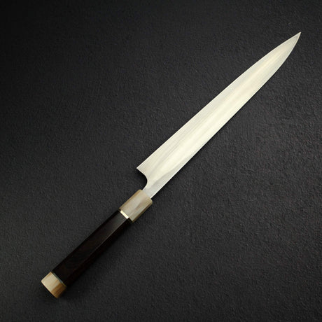 眞崎 直樹 青二鋼 磨き 柳刃 300mm 鞘付き